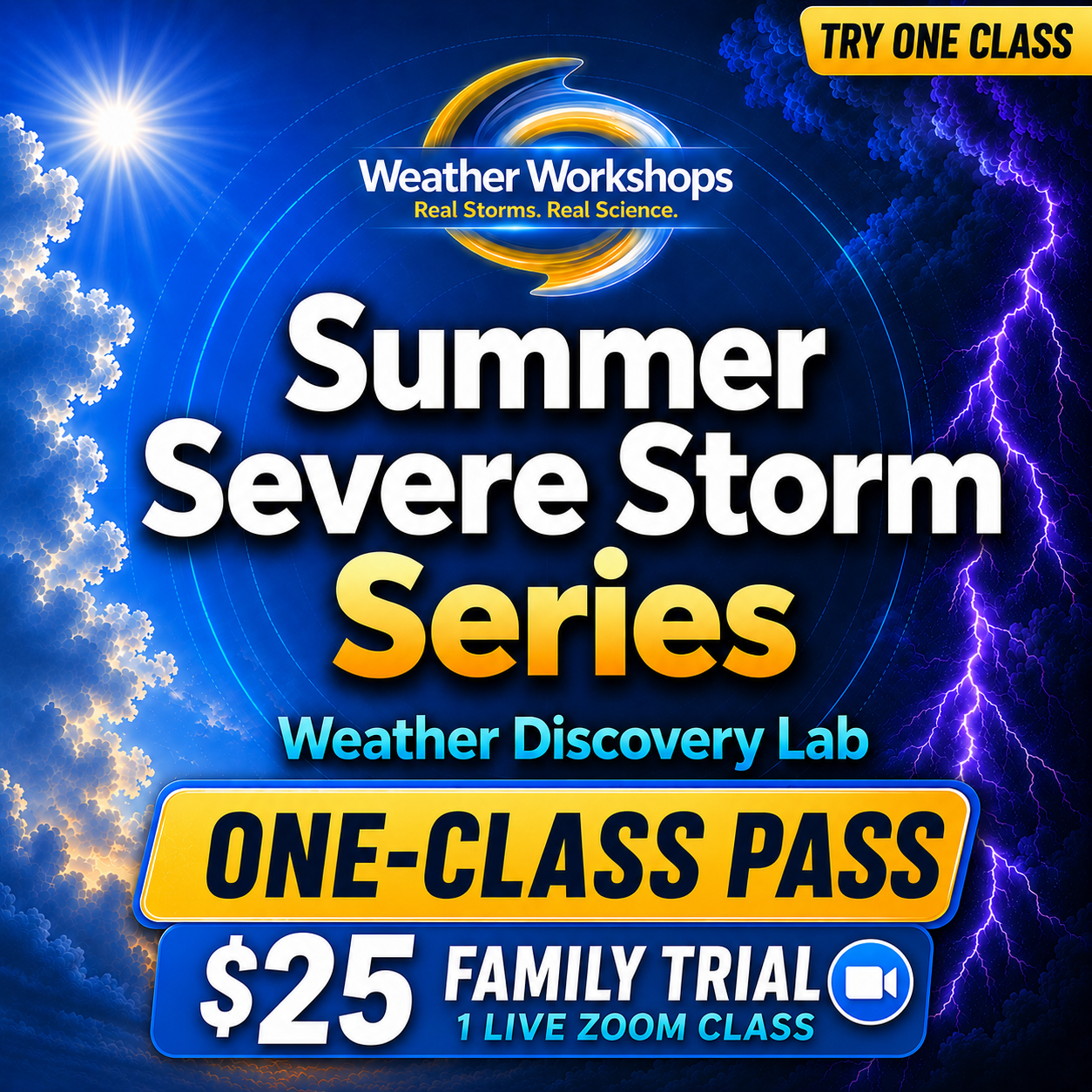 Try one Weather Discovery Lab class for $25